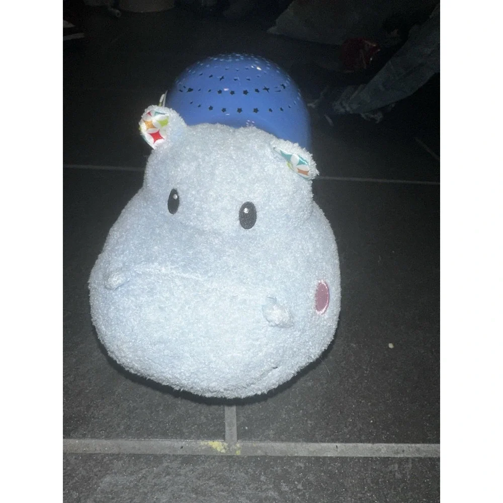 VTech Lil' Critters Soothing Starlight Hippo Sound Lights Music Toy Tested Works